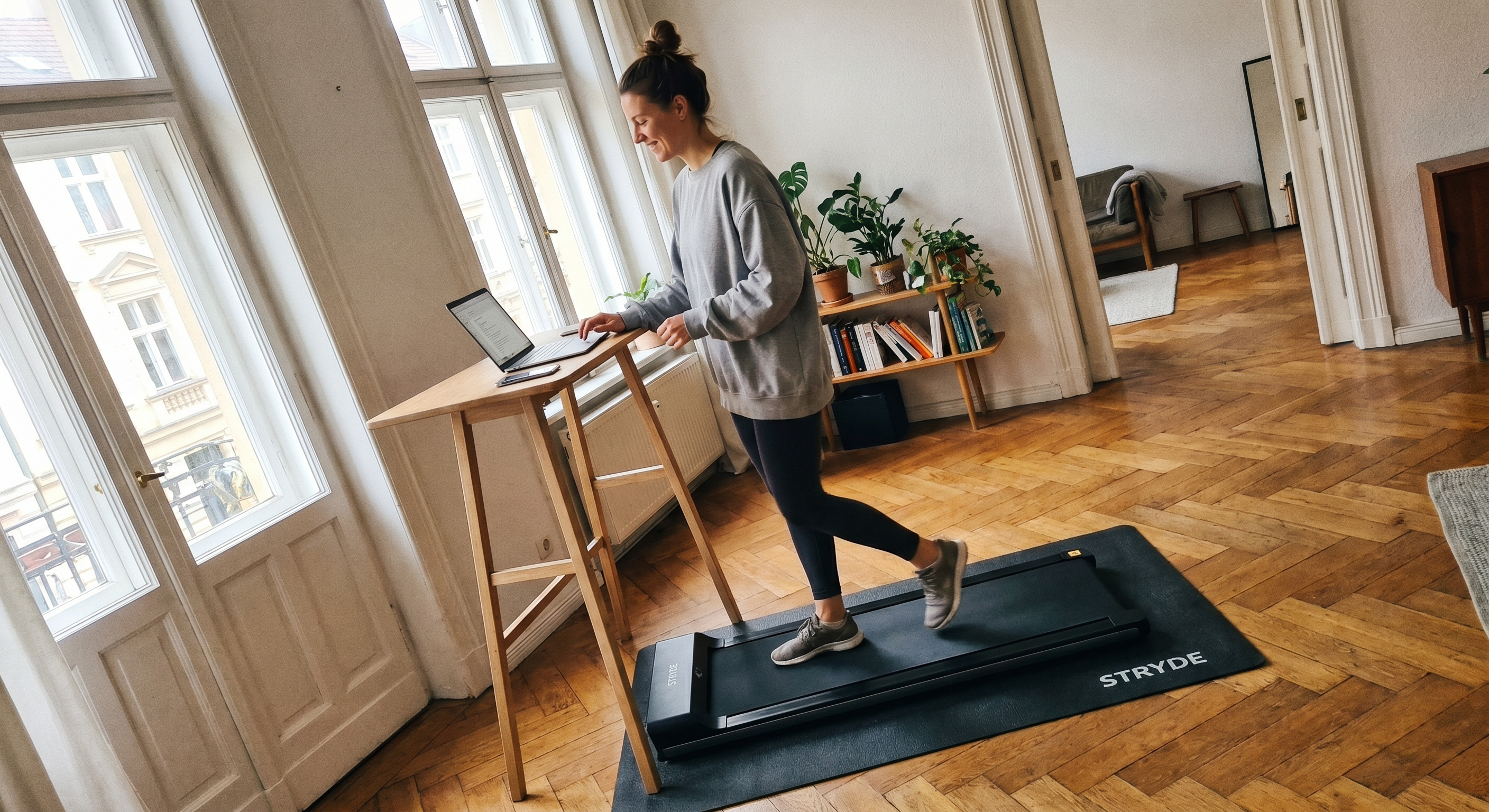 STRYDE Floor Mat – unter dem Walking Pad im Wohnraum